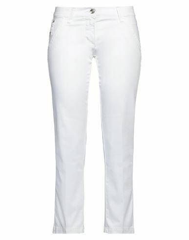 Jacob Cohёn Woman Pants White Cotton, Elastane Cover