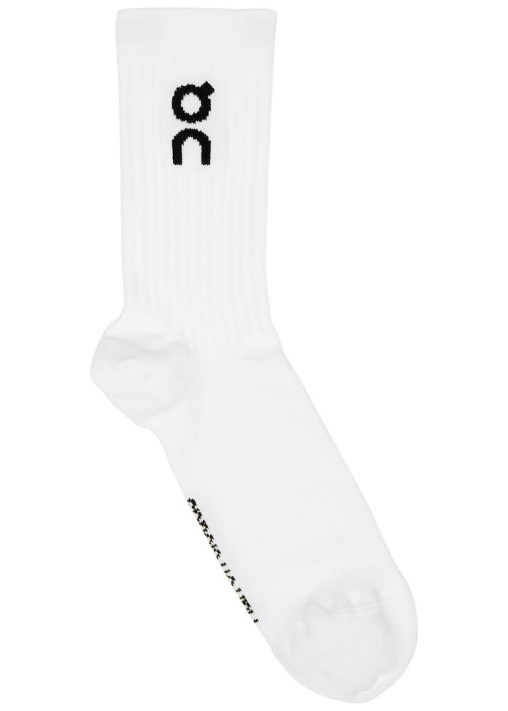 ON Logo Cotton-blend Socks - set of Three - White Cover