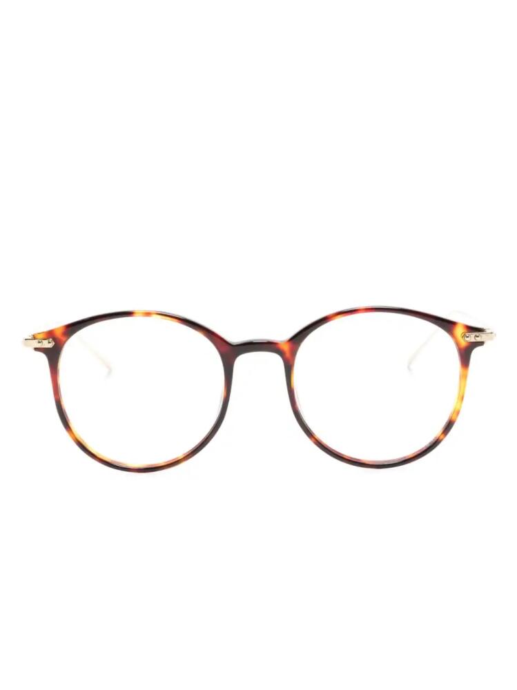 Linda Farrow Gray round-frame glasses - Brown Cover