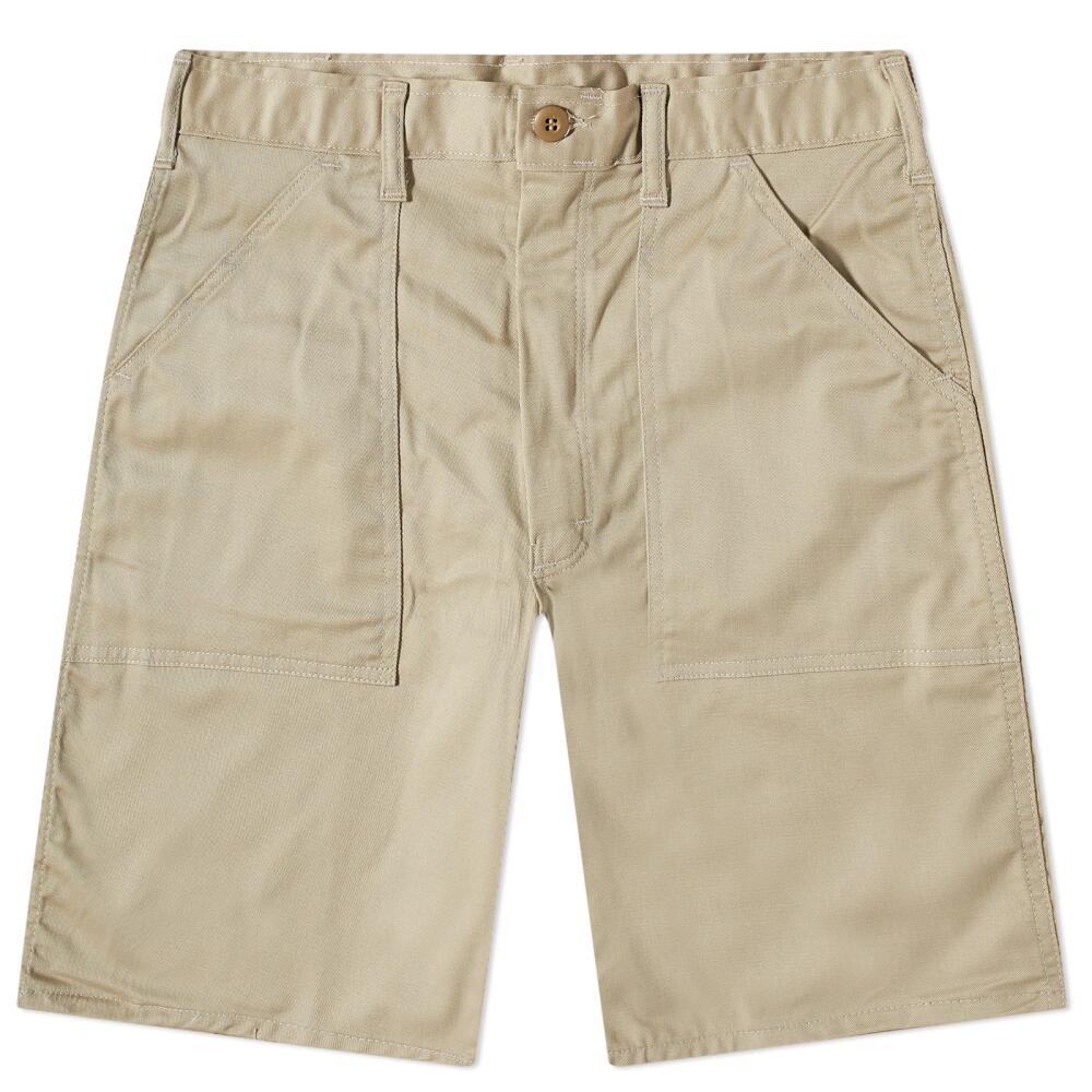 Stan Ray Men's Fatigue Shorts in Khaki Twill Cover