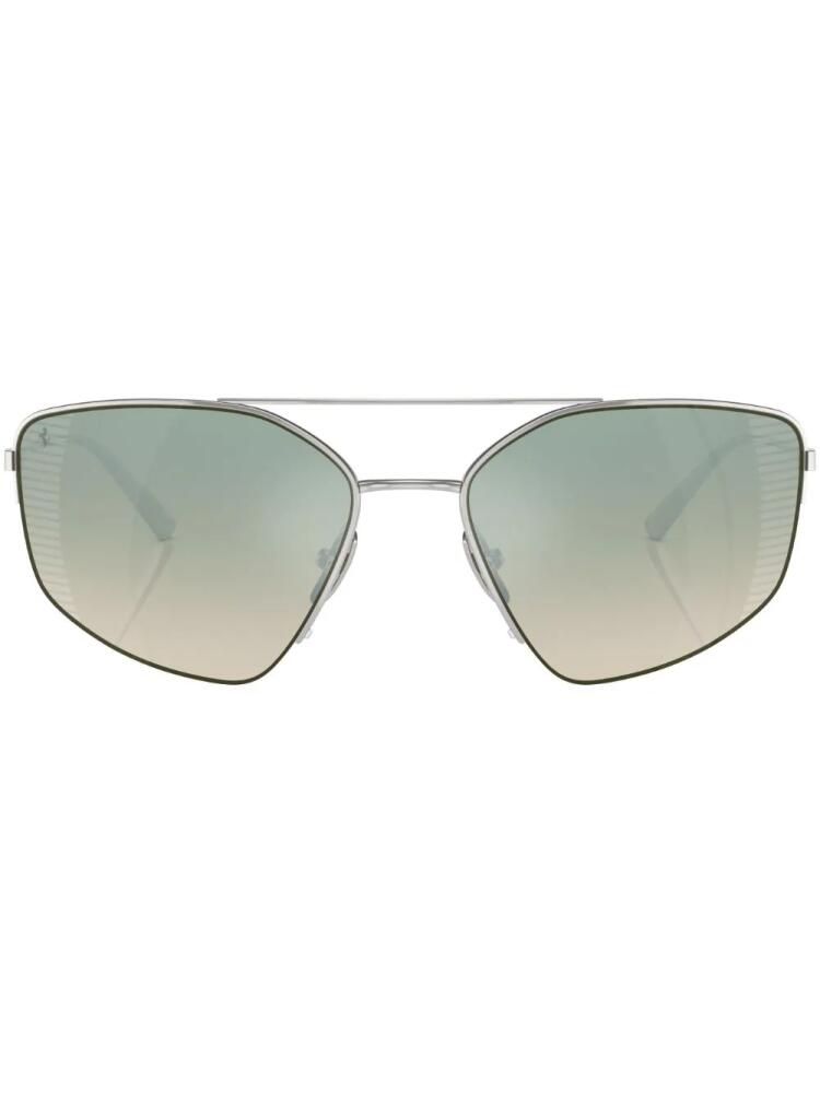 Ferrari geometric-frame glasses - Silver Cover