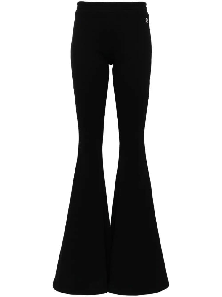 Giuseppe Di Morabito flared jersey trousers - Black Cover