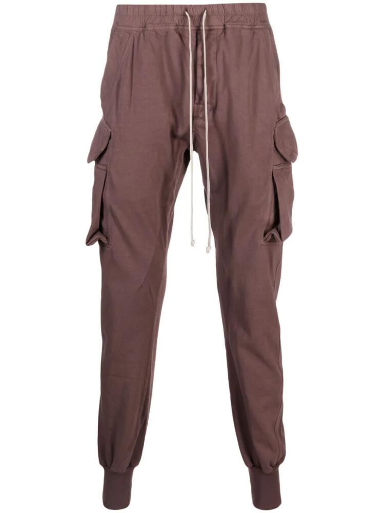 Rick Owens DRKSHDW Mastodon Cut organic cotton track pants - Pink Cover