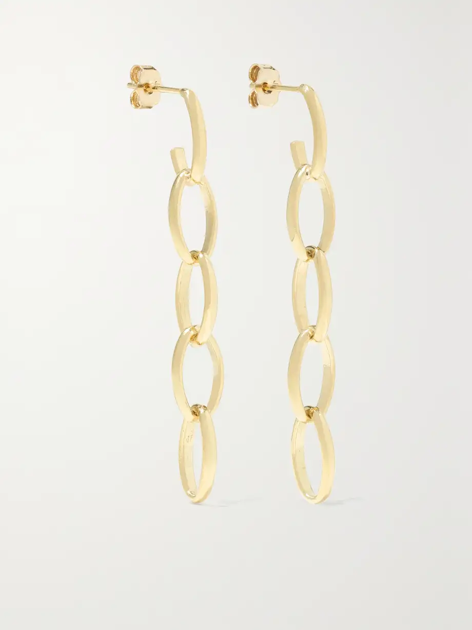 Jennifer Meyer - Medium Edith 18-karat Gold Earrings - One size Cover