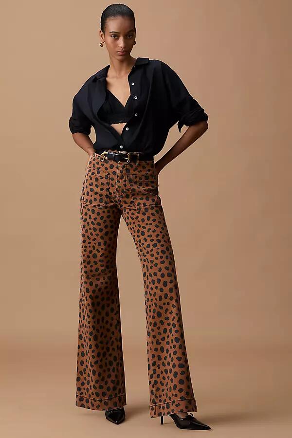 ASKK NY Sailor Cheetah-Print Pants Cover