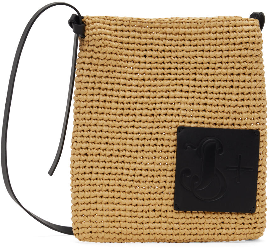 Jil Sander Beige Crochet Crossbody Bag Cover