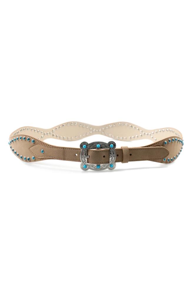 Petit Moments Gallup Studded Belt in Beige Cover