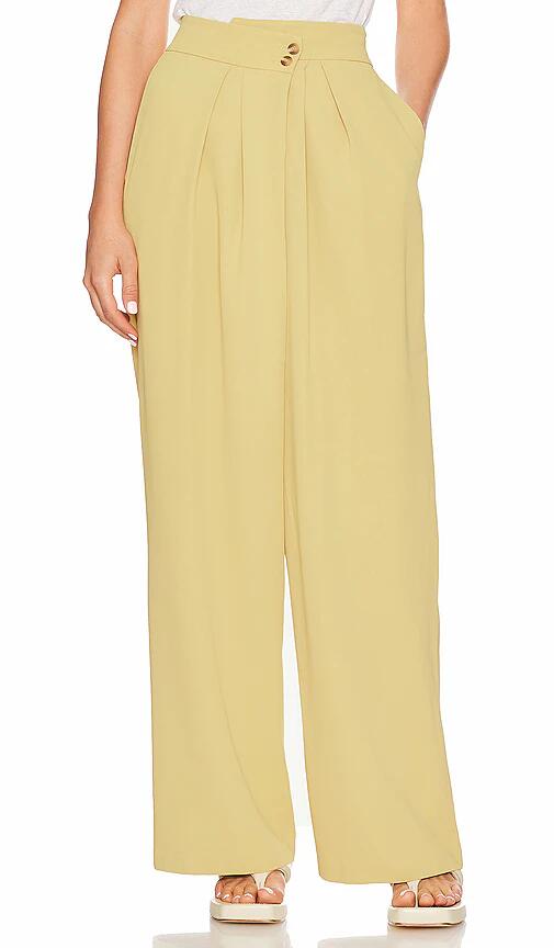 ASTR the Label Boyfriend Pants in Lemon Cover