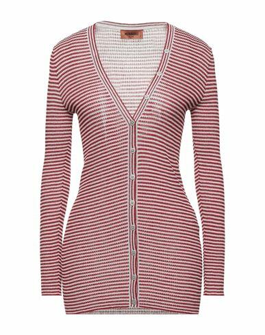 Missoni Woman Cardigan Red Viscose, Metallic fiber Cover