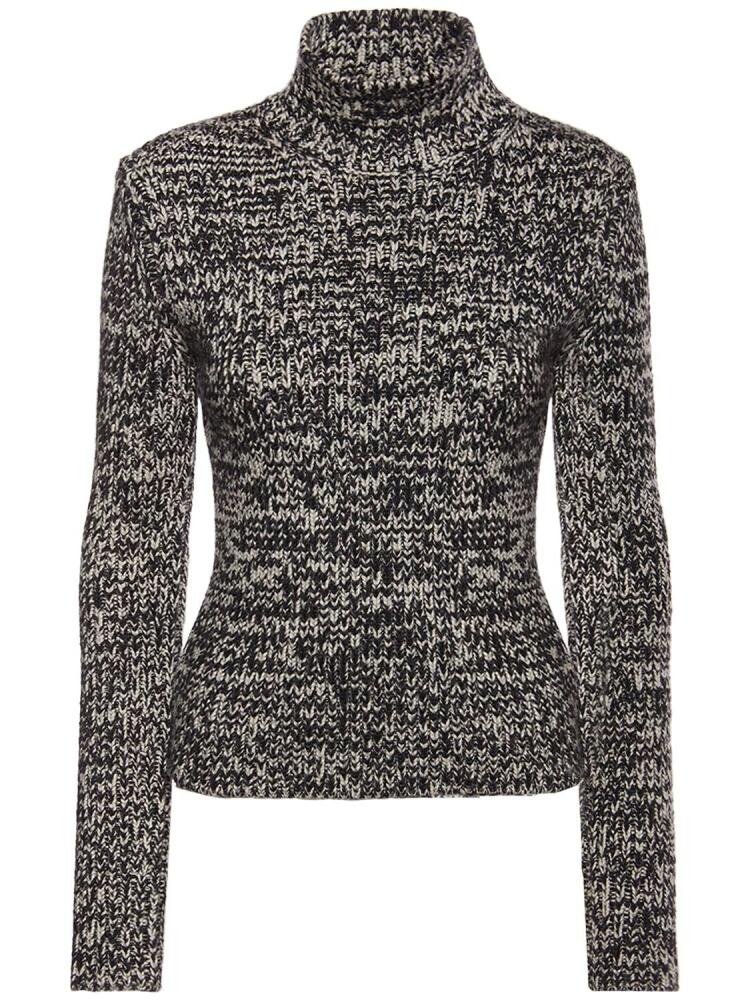 TOM FORD Wool & Silk Knit Turtleneck Sweater Cover