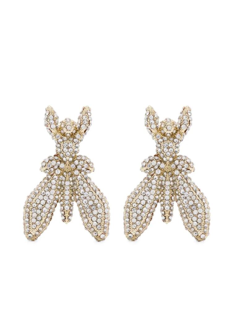 Patrizia Pepe rhinestone-embellished Fly earrings - Gold Cover