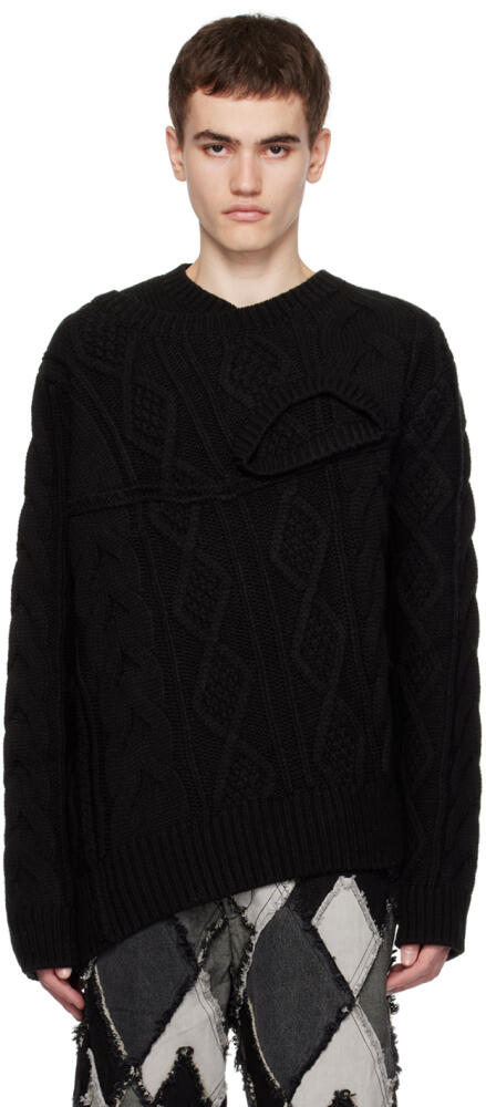 Feng Chen Wang Black Layered Sweater Cover