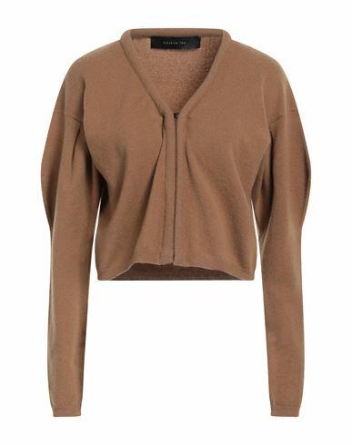 Federica Tosi Woman Cardigan Camel Wool, Cashmere, Polyamide Cover