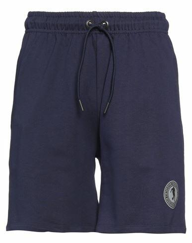 Bikkembergs Man Shorts & Bermuda Shorts Navy blue Cotton Cover