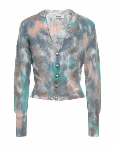 Dimora Woman Cardigan Slate blue Acrylic, Polyamide, Wool, Mohair wool Cover