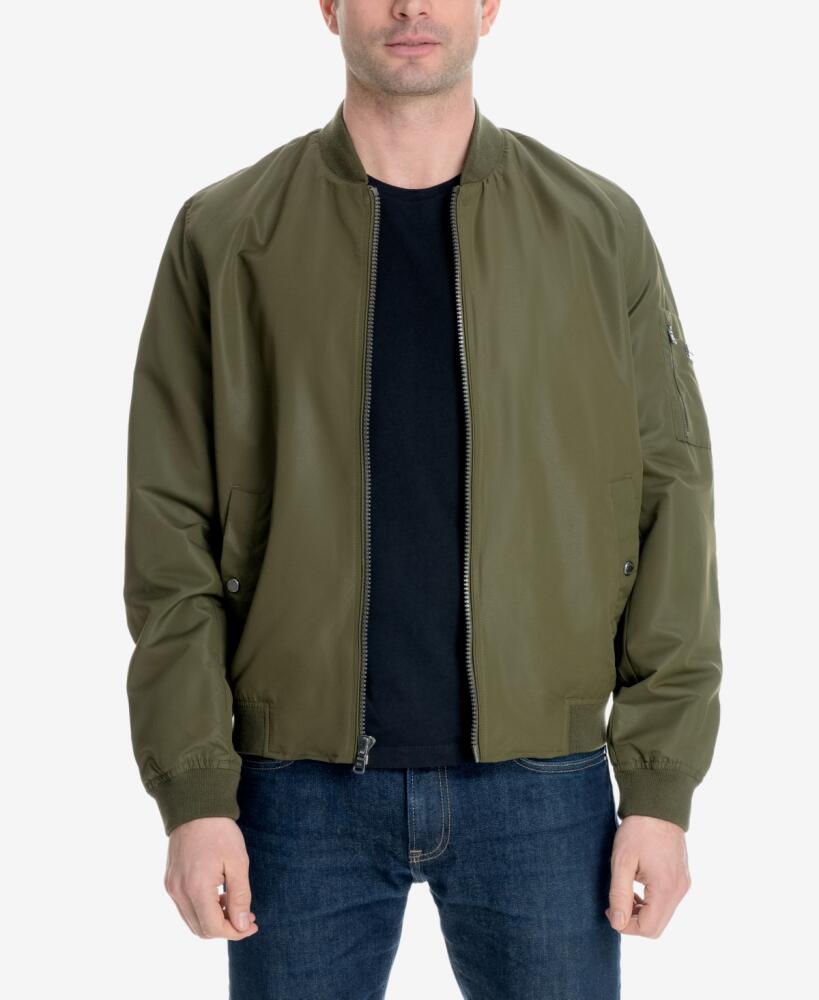 Michael Kors Men's Bomber Jacket, Created for Macy's - Military Olive Cover