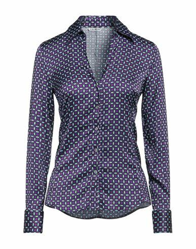 Caliban Woman Shirt Purple Viscose, Elastane Cover