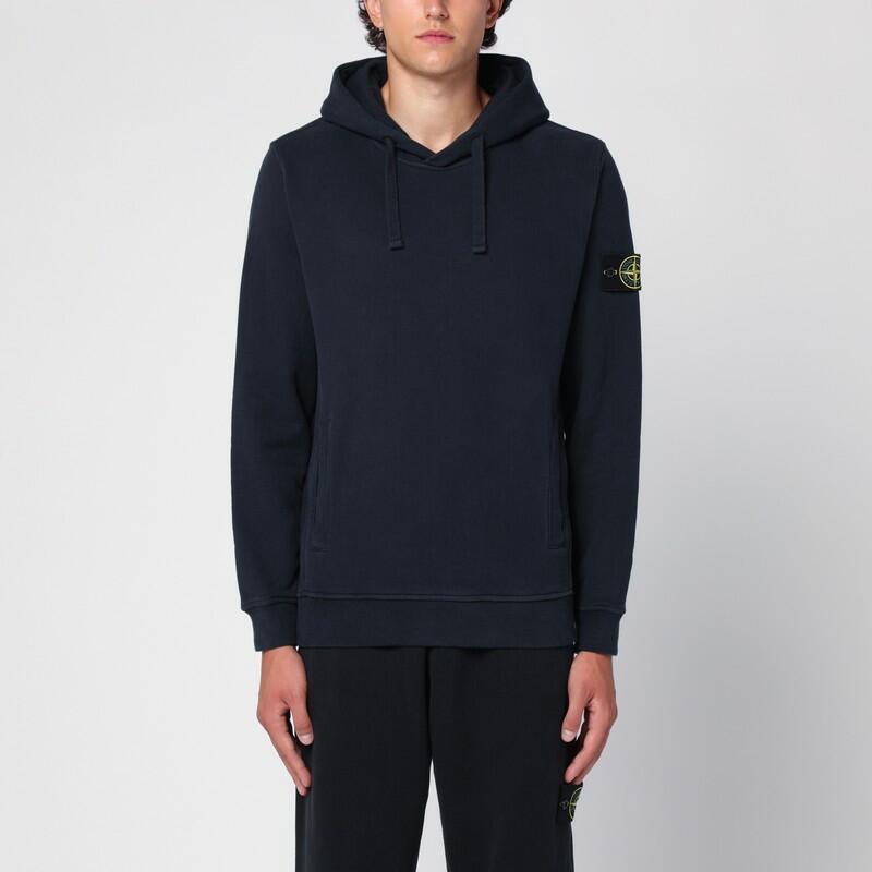 Stone Island Navy hooded sweatshirt Cover