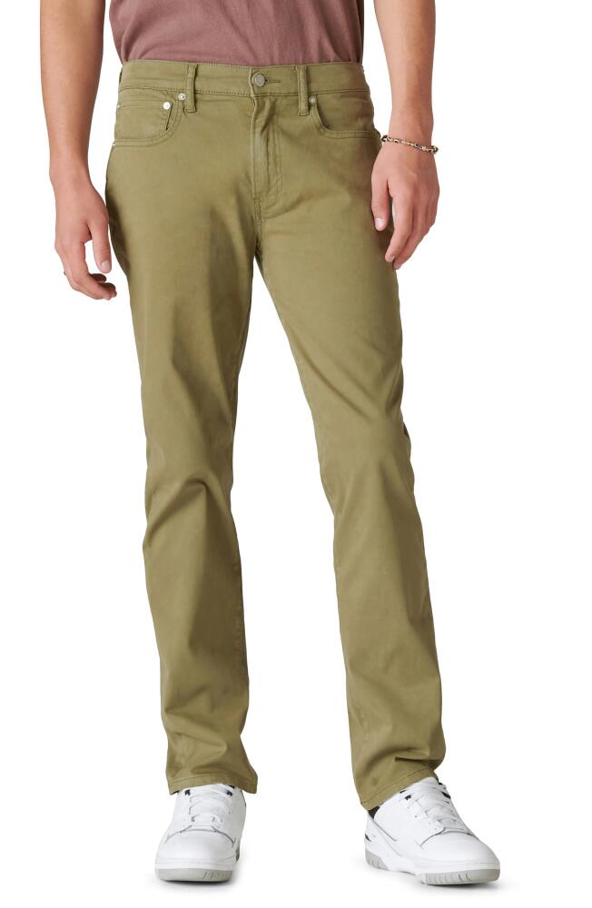 Lucky Brand 223 Straight Leg Cotton Pants in Sage Shadow Cover