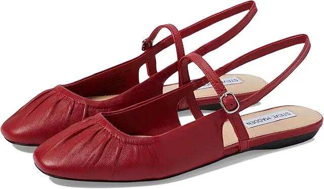 Steve Madden Garson (Red Leather) Women's Flat Shoes Cover