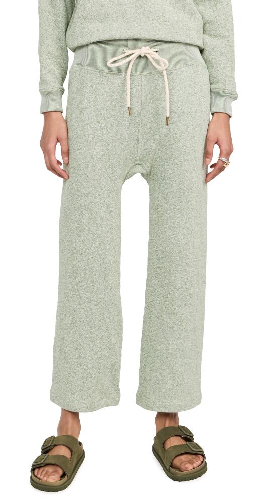 THE GREAT. Relay Sweatpants Heathered Bright Pine Cover