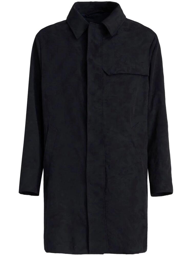 ETRO single-breasted trench cot - Blue Cover