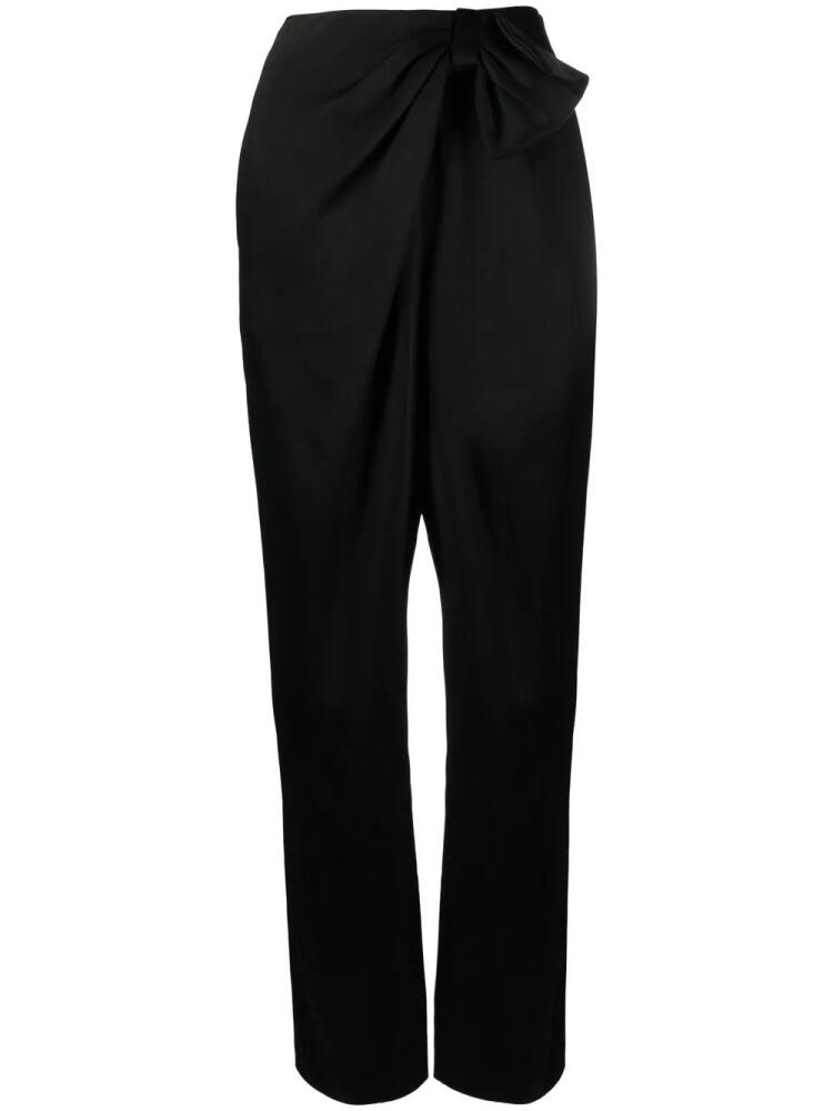 Alberta Ferretti bow-detail tapered trousers - Black Cover