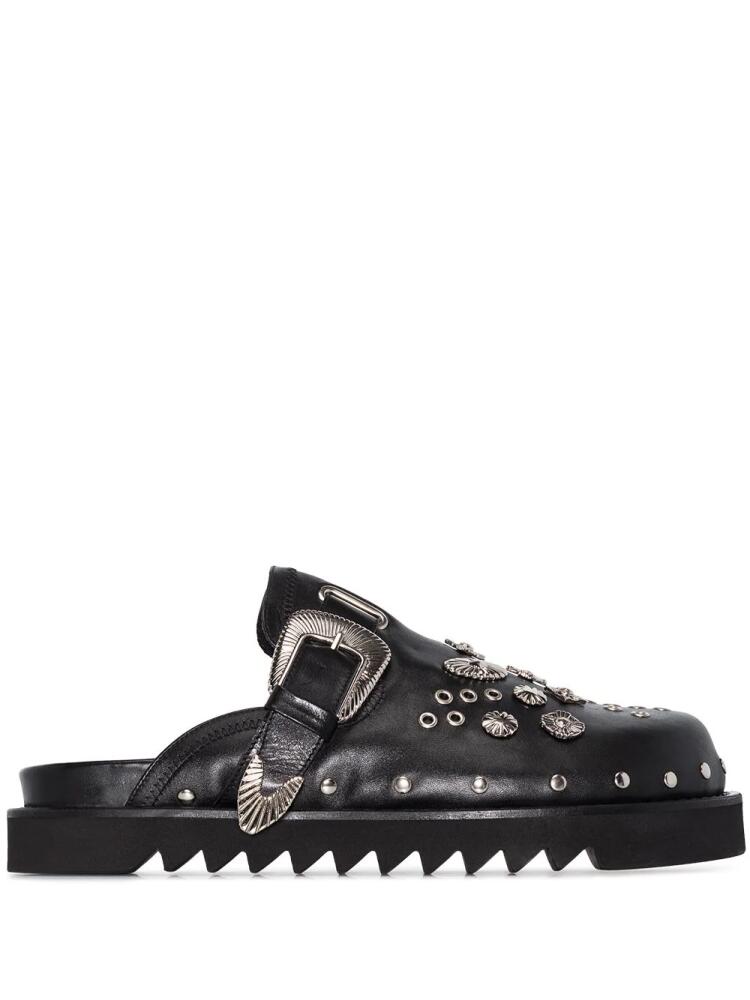 Toga Virilis studded slippers - Black Cover