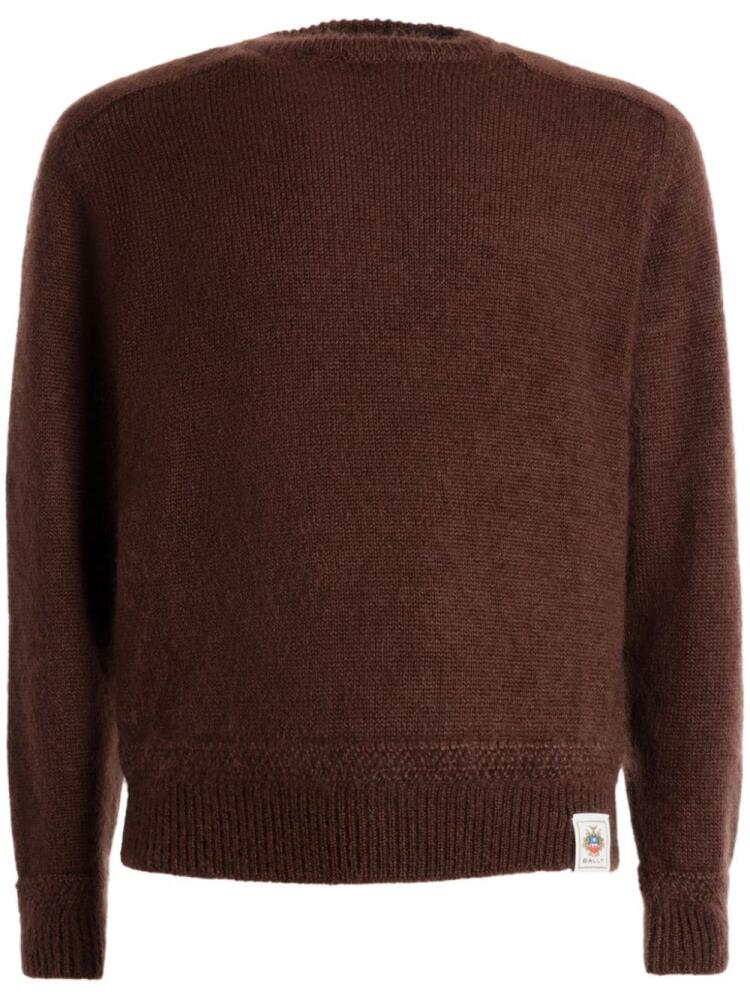 Bally crew-neck mohair jumper - Brown Cover