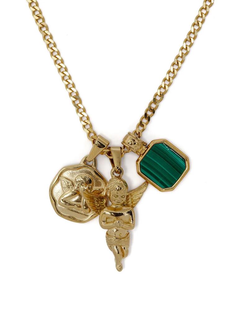 Nialaya Jewelry gold-plated Trio charm necklace Cover