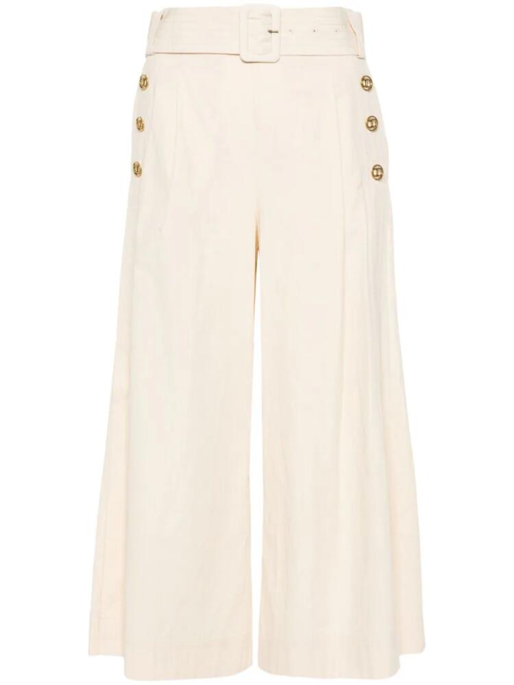 TWINSET wide-leg cropped trousers - Neutrals Cover