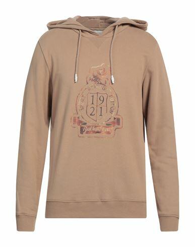 Ballantyne Man Sweatshirt Camel Cotton Cover