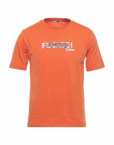 Dooa Man T-shirt Orange Cotton Cover