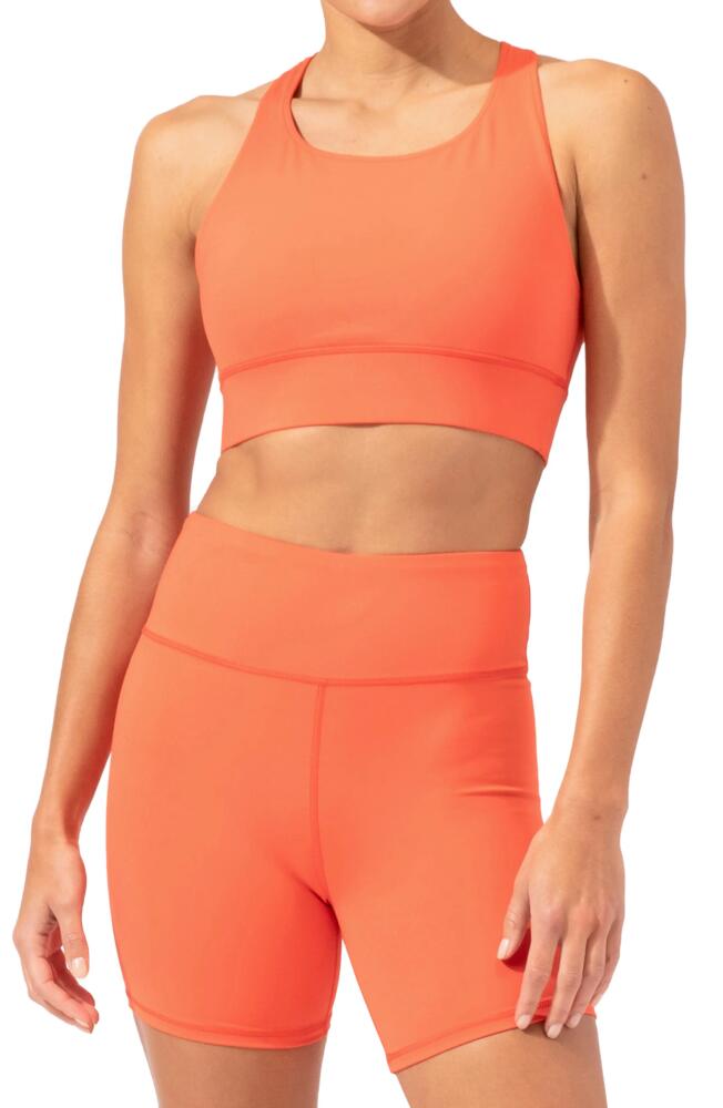 Threads 4 Thought Strappy Sports Bra in Tango Cover