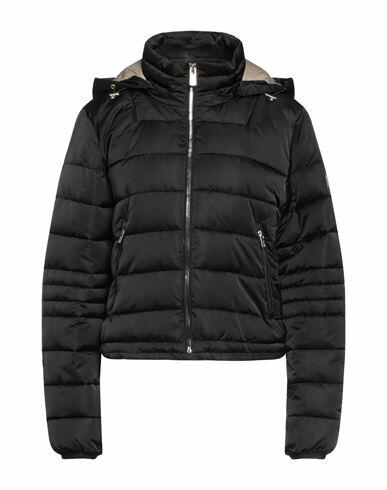 Yes Zee By Essenza Woman Puffer Black Polyester Cover