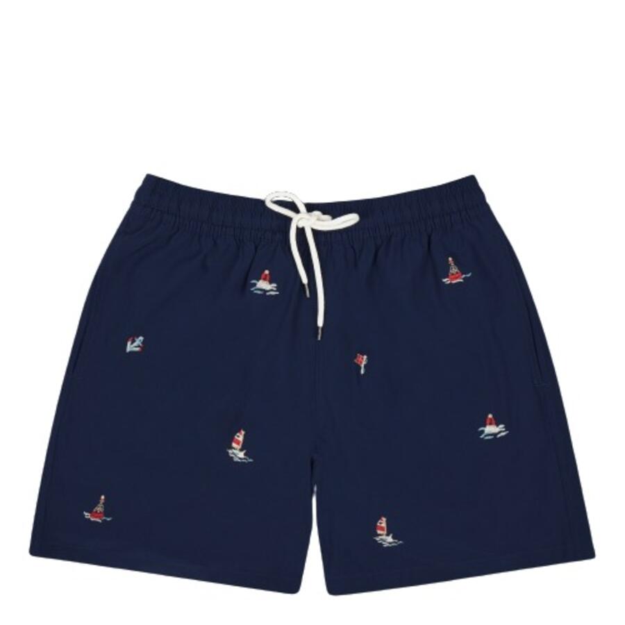 Polo Ralph Lauren Traveler Logo Embroidered Swim Shorts Cover