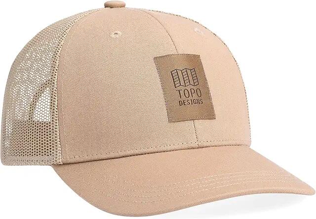 Topo Designs Trucker - Original Logo (Tan) Caps Cover