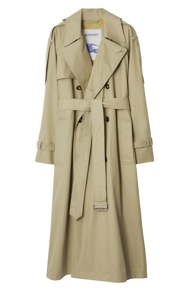 burberry Castleford Water Resistant Gabardine Trench Coat in Hunter Cover