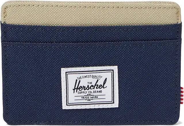 Herschel Supply Co. Charlie Cardholder (Black Iris/Twill) Wallet Handbags Cover