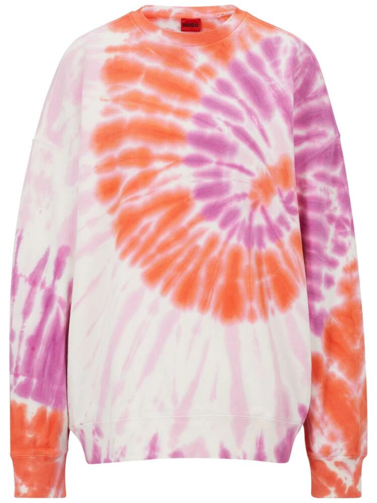 HUGO tie-dye cotton sweatshirt - Multicolour Cover