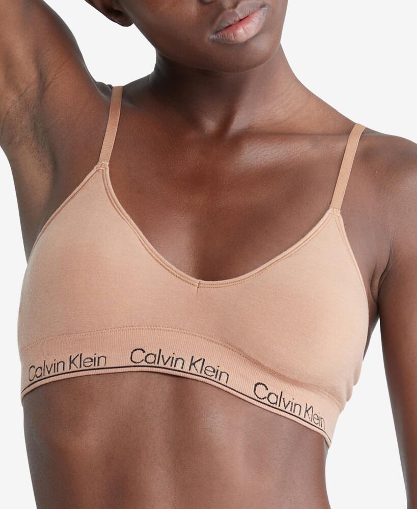 Calvin Klein Modern Seamless Naturals Lightly Lined Triangle Bralette QF7093 - Sandalwood Cover