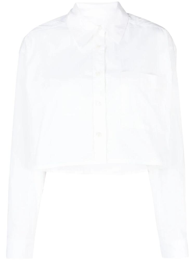 Ba&Sh long-sleeve cropped shirt - White Cover