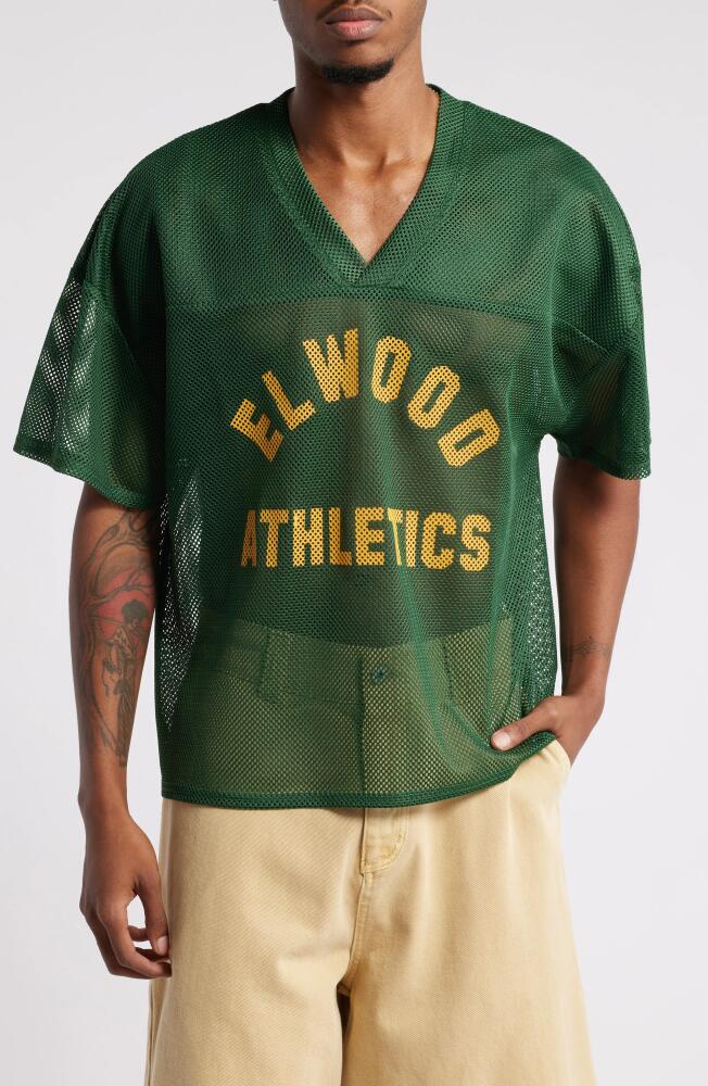 Elwood Graphic Football Jersey in Kelly Green Cover