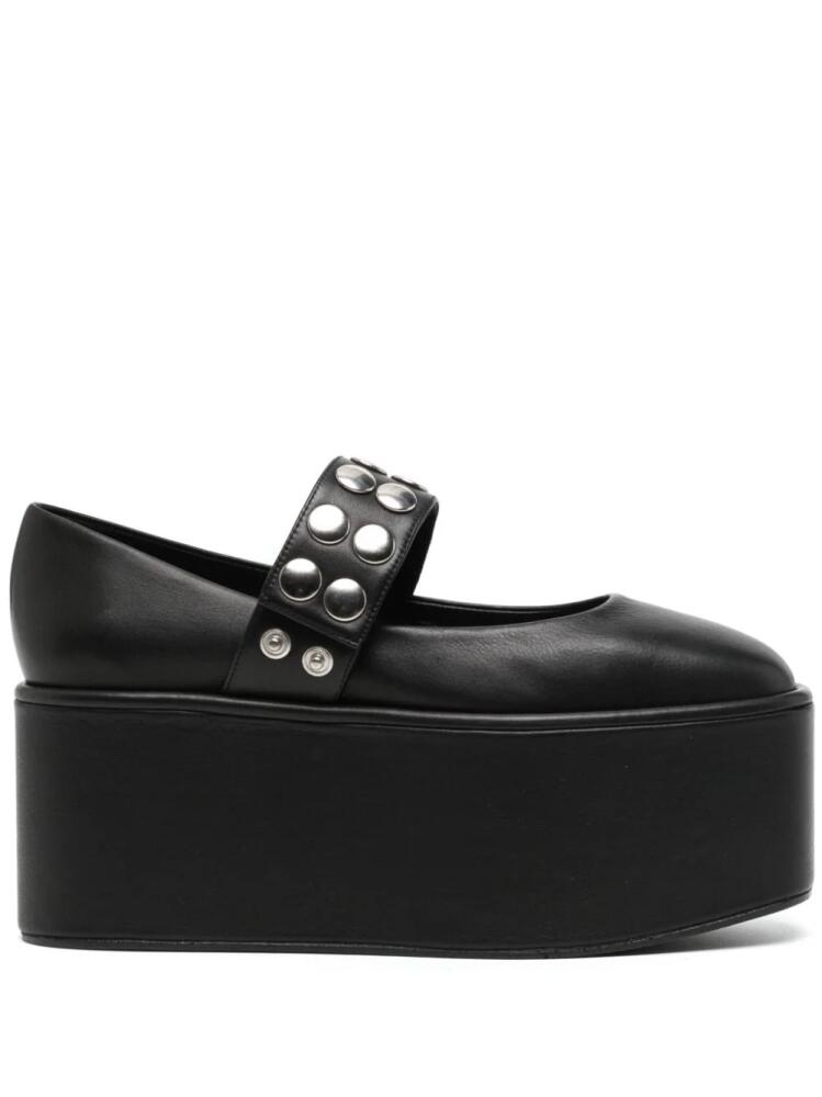 Molly Goddard Sonia 85mm platform pumps - Black Cover