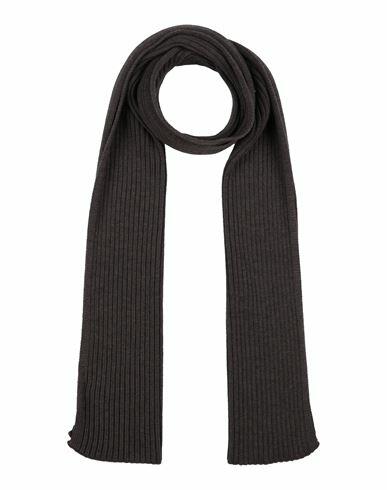 Gran Sasso Man Scarf Dark brown Virgin Wool Cover