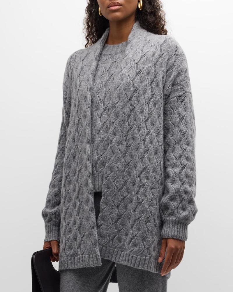 TSE Cashmere Cashmere Oversized Cable-Knit Cardigan Cover