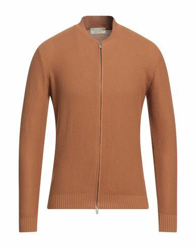 Filippo De Laurentiis Man Cardigan Camel Cotton Cover