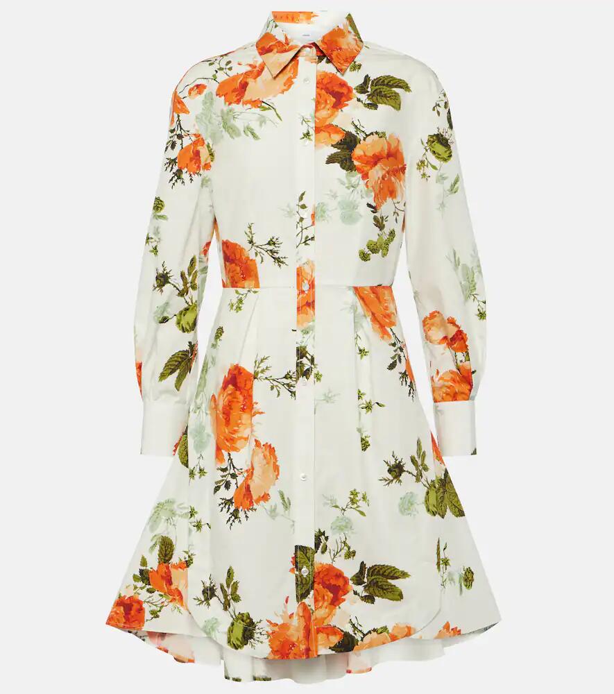 Erdem Floral cotton poplin minidress Cover