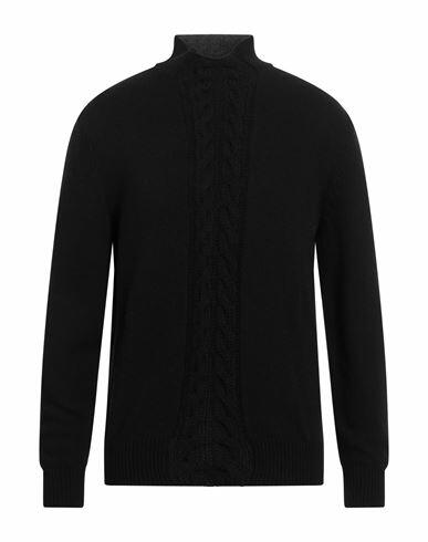 14bros Man Turtleneck Black Virgin Wool Cover