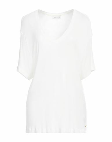 Anine Bing Woman T-shirt Ivory Modal, Cashmere Cover